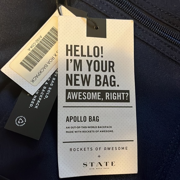 STATE + ROCKETS OF AWESOME NWT Apollo Bag backpack - Picture 3 of 7